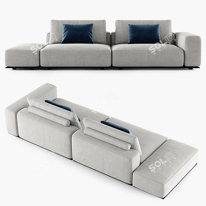  Modern Poliform WESTSIDE Sofa 04 3D model image 2