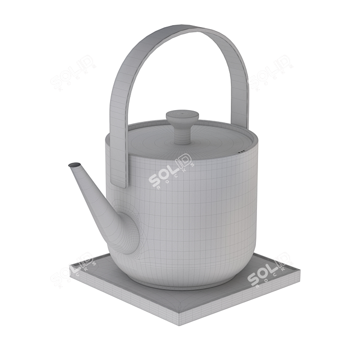BORK K710 Black Teapot 3D 3D model image 5