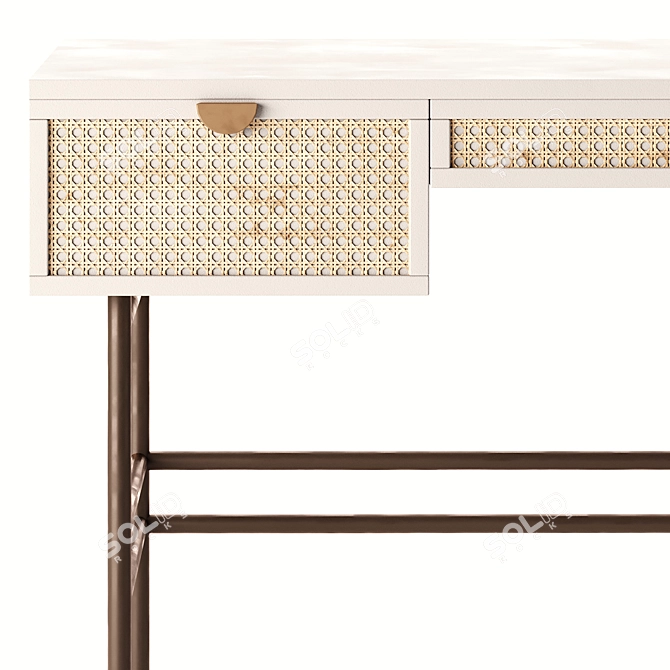 Elegant Luella Desk by Burke 3D model image 3