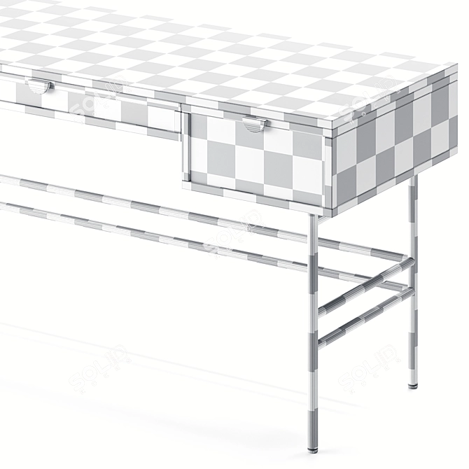 Elegant Luella Desk by Burke 3D model image 4