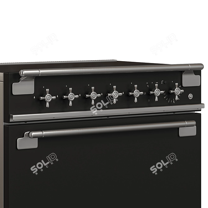 Modern Farmhouse Inspired AGA Range 3D model image 5