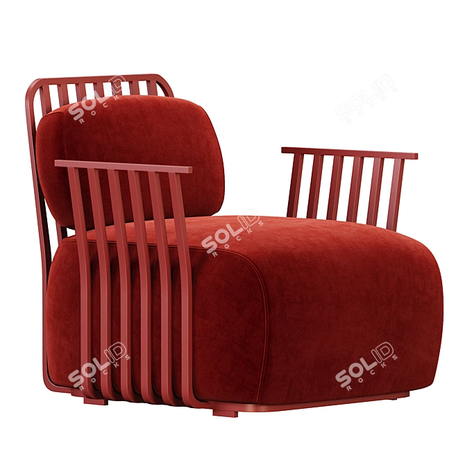 GRILL Armchair with Armrests 2015 3D model image 2