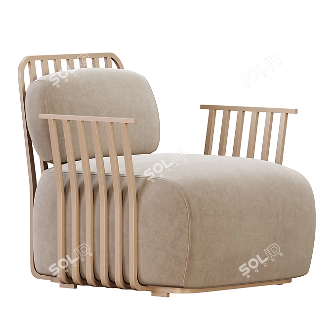 GRILL Armchair with Armrests 2015 3D model image 3