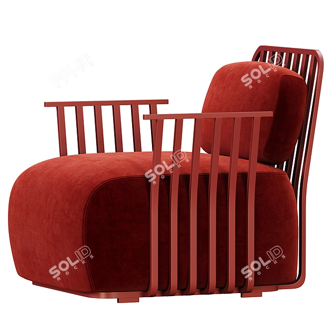 GRILL Armchair with Armrests 2015 3D model image 5