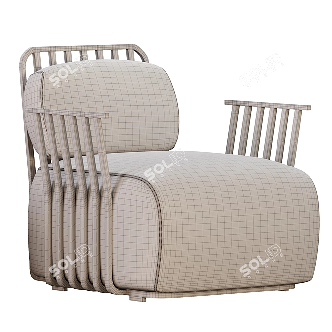 GRILL Armchair with Armrests 2015 3D model image 7