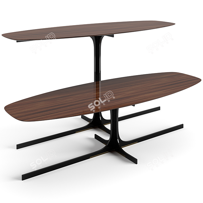 Stylish Janus Tables Set 3D model image 13