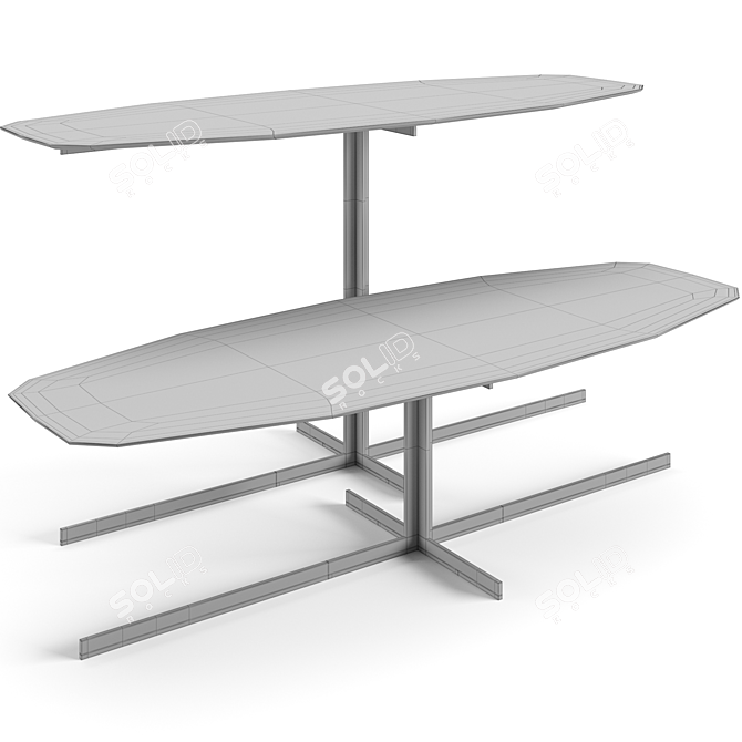 Stylish Janus Tables Set 3D model image 14