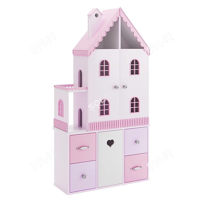 Dollhouse: Charming Miniature Home 3D model image 1