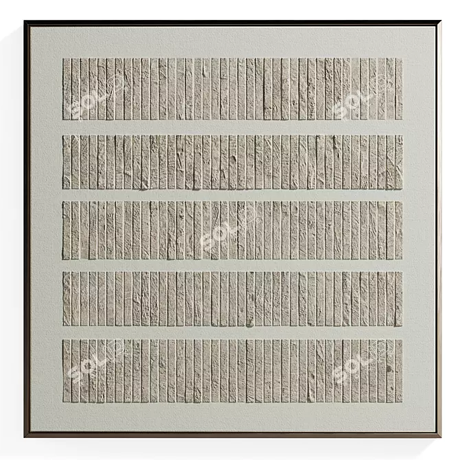 Minimalist Wabi-Sabi Wall Art 3D model image 1