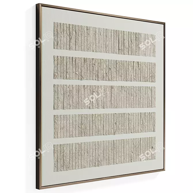 Minimalist Wabi-Sabi Wall Art 3D model image 2