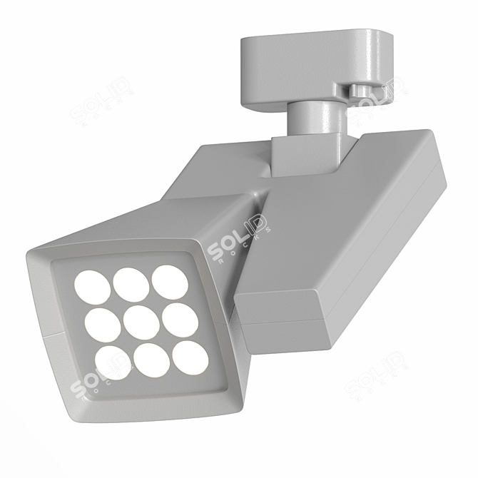 Sleek LED Track Headlight Fixture 3D model image 4