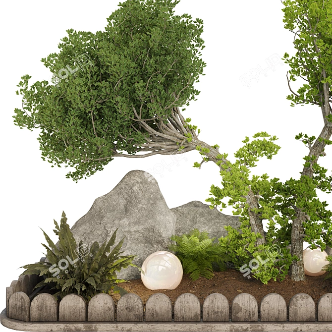 Outdoor Plant Collection Set Renderings 3D model image 2