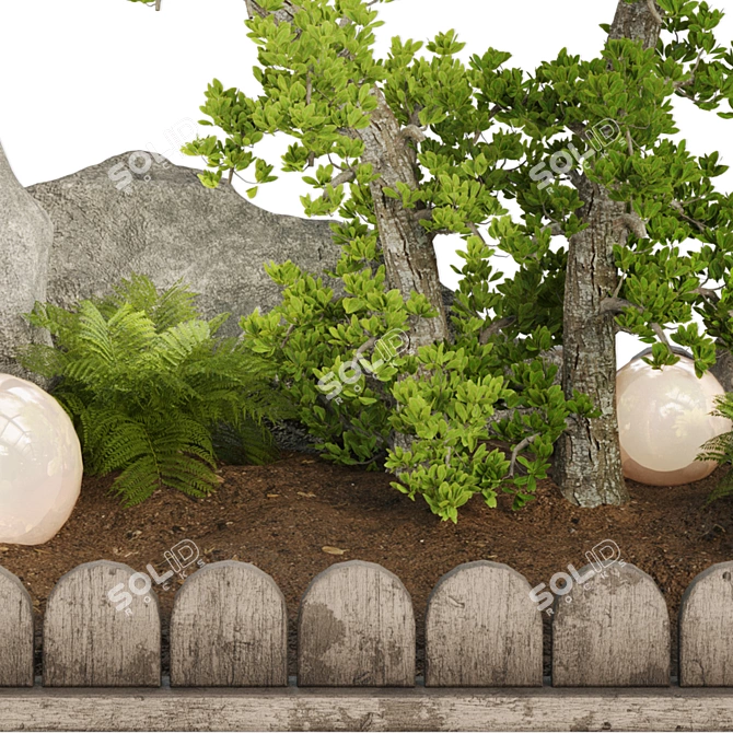 Outdoor Plant Collection Set Renderings 3D model image 9