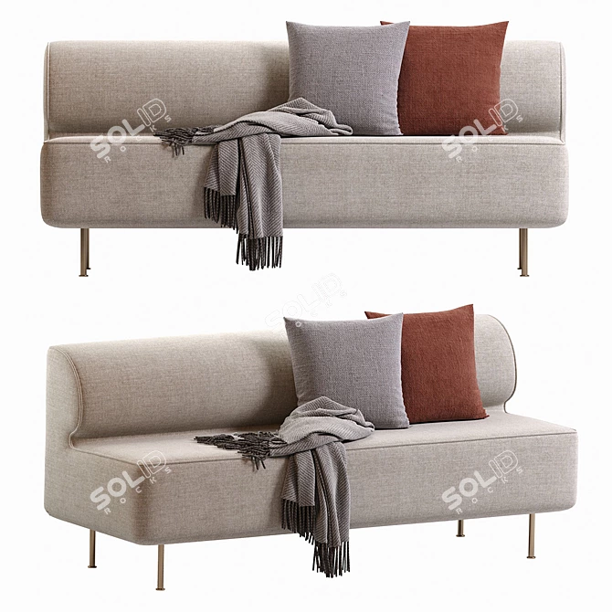 Modern Eave Dining Sofa 2013 3D model image 1