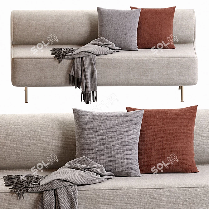 Modern Eave Dining Sofa 2013 3D model image 3