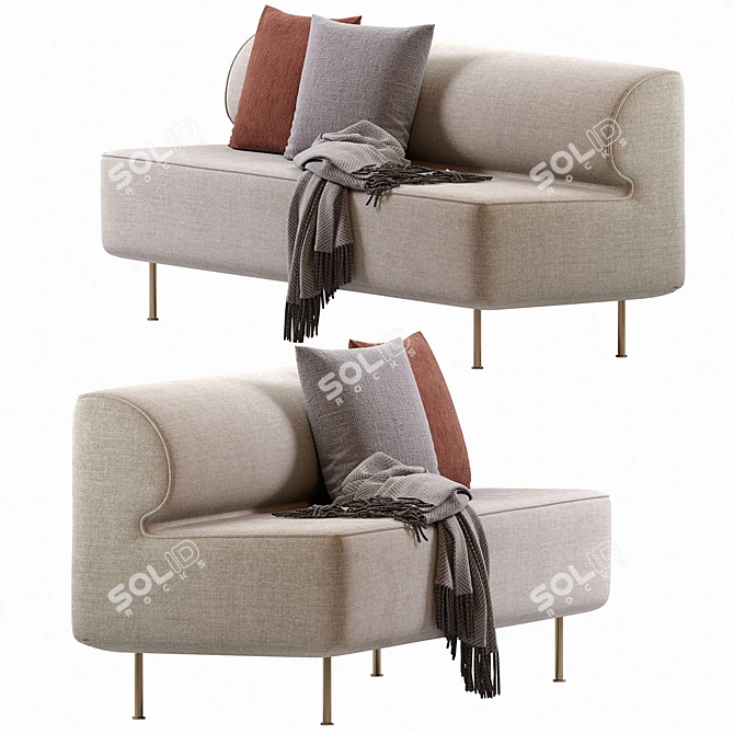 Modern Eave Dining Sofa 2013 3D model image 4