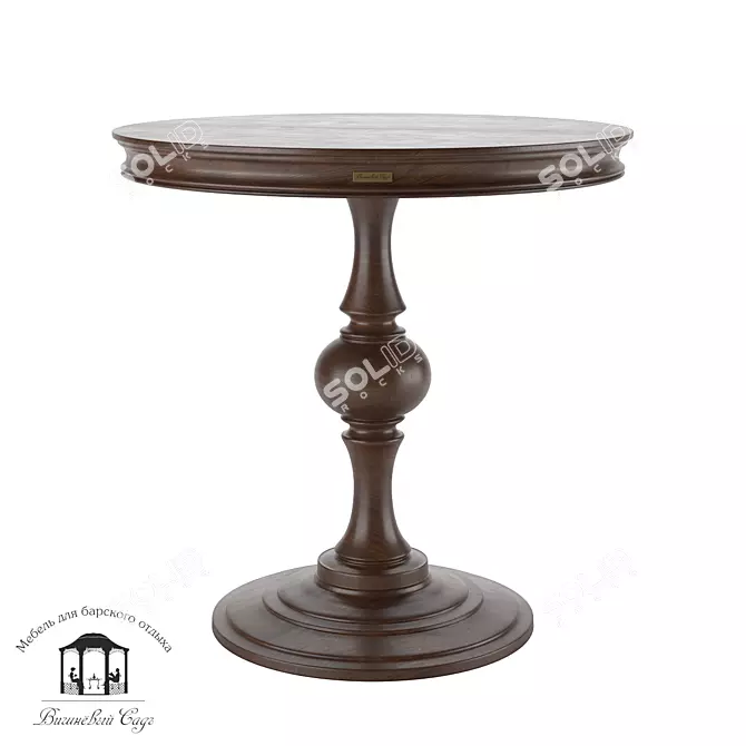 Colonial Albero Round Coffee Table 3D model image 1