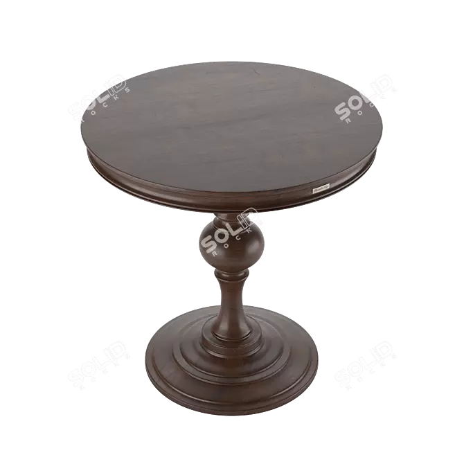 Colonial Albero Round Coffee Table 3D model image 2