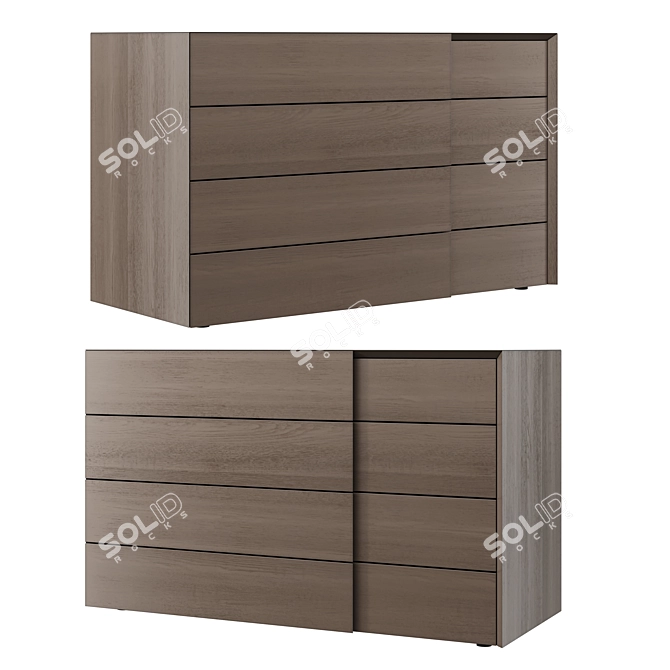  Modern Giellesse Twist Console 3D model image 1