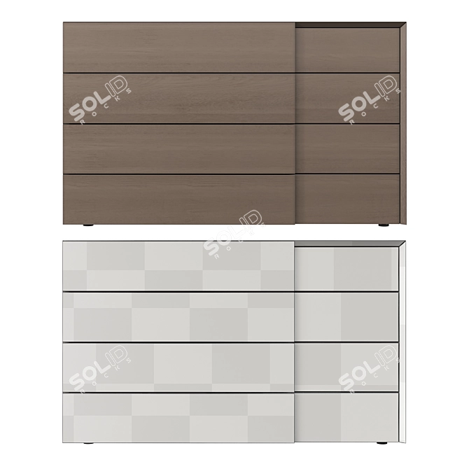  Modern Giellesse Twist Console 3D model image 6