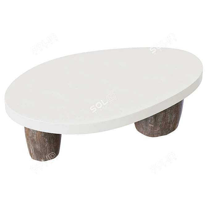 Bernhardt Loft Arlo Modern Coffee Table 3D model image 2