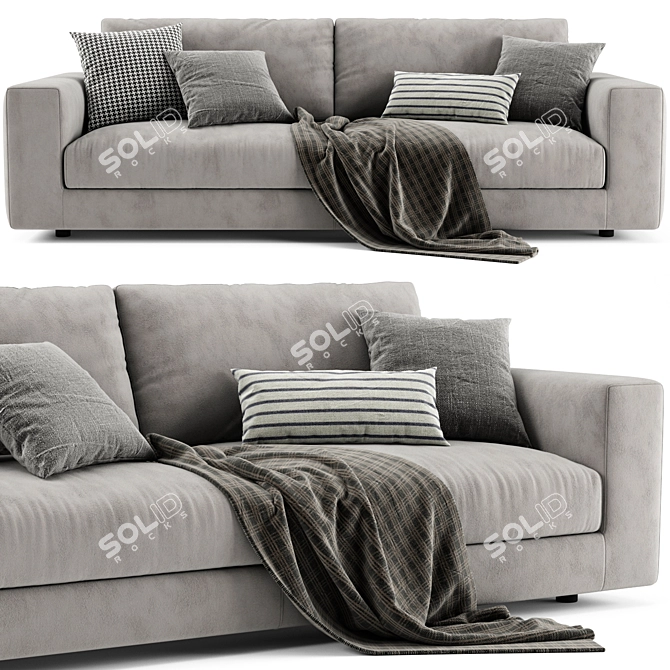 Modern Bonaldo Superhiro 2-Seater Sofa 3D model image 2