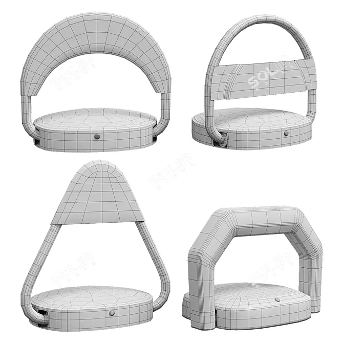 Remote-Controlled Parking Lock 3D model image 3