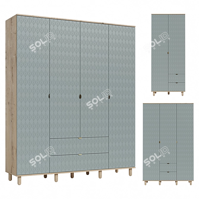 Tedjons Leaf Wardrobe Set 3D model image 4