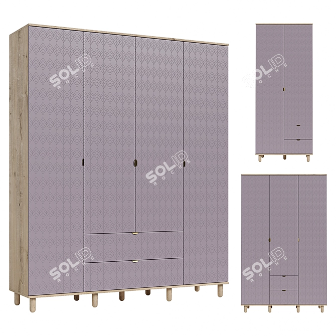 Tedjons Leaf Wardrobe Set 3D model image 5