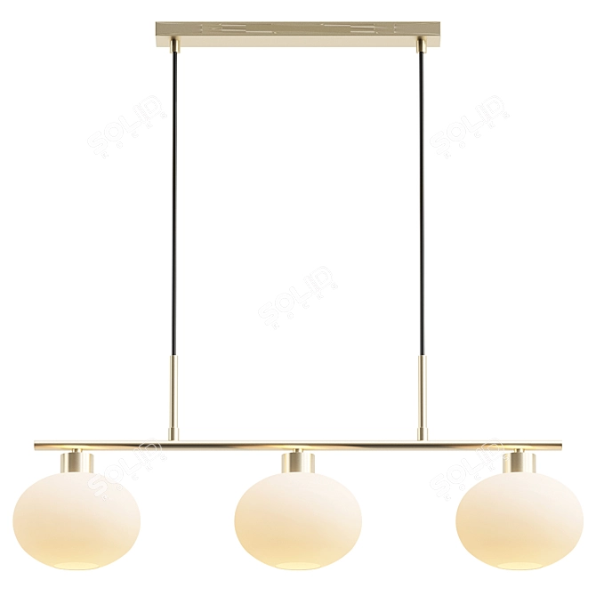 Ornate Crystal Chandelier Display 3D model image 1