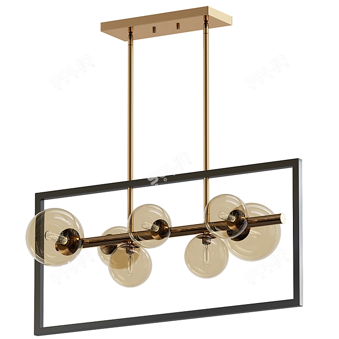 Mercury Row Kitchen Island Chandelier 3D model image 1