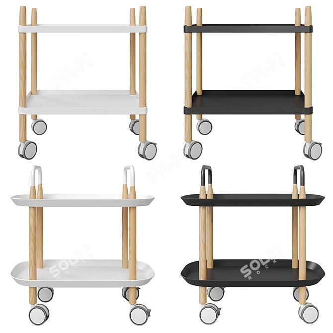 Modern Coffee Table Set, Anadyr 3D model image 3