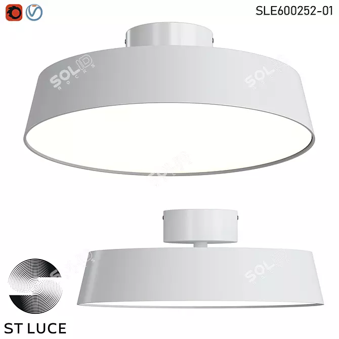 VIGO Ceiling Light White LED 3D model image 1