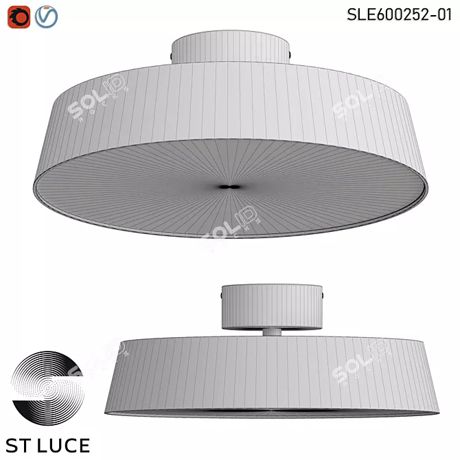 VIGO Ceiling Light White LED 3D model image 2