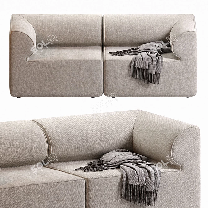 Modern Eave Sofa 3D Model 3D model image 3