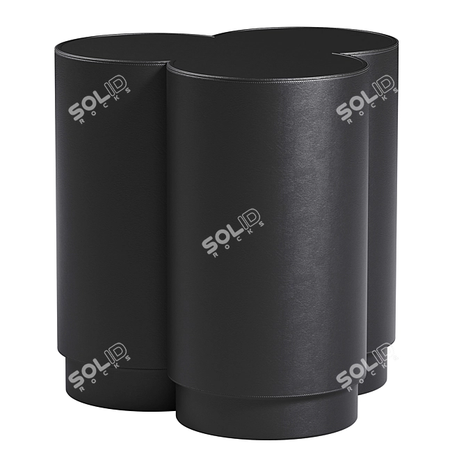 Luxury Geometric Stools Set 3D model image 4