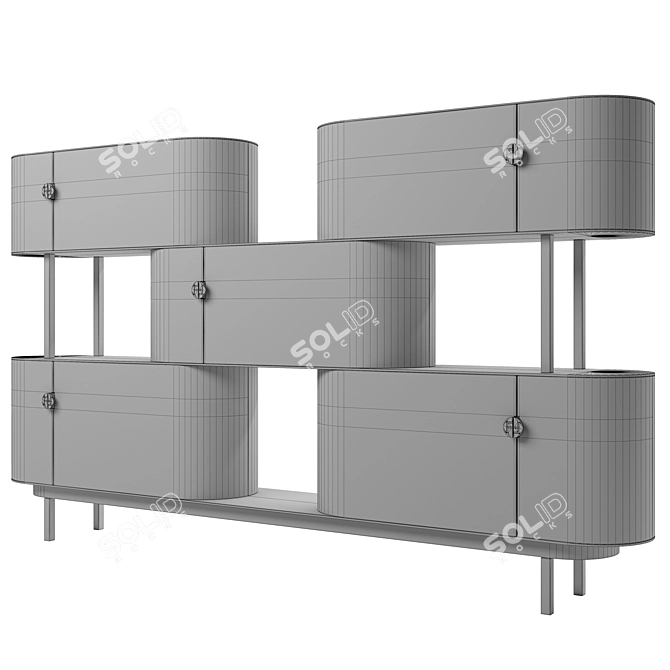 Fendi Casa Maglia Sideboard 3D model image 5