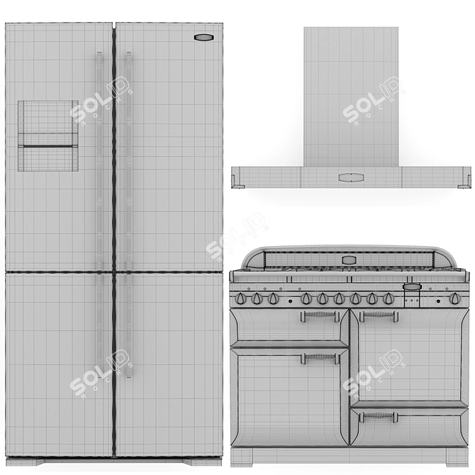 RANGEMASTER Kitchen Appliance Bundle 3D model image 7