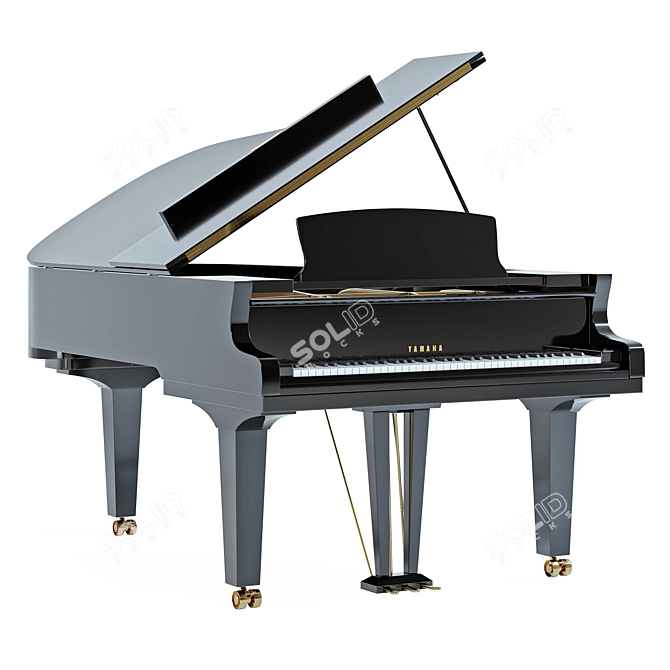 Yamaha S7X Premium Piano Bundle 3D model image 1