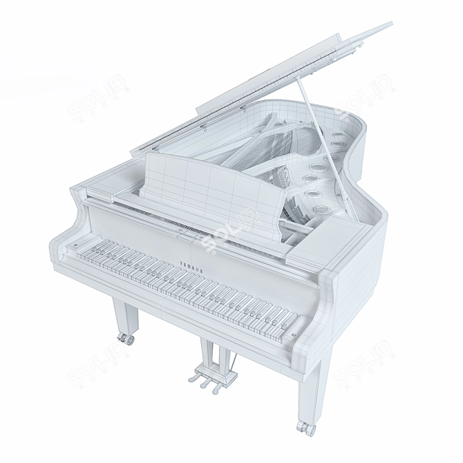 Yamaha S7X Premium Piano Bundle 3D model image 7