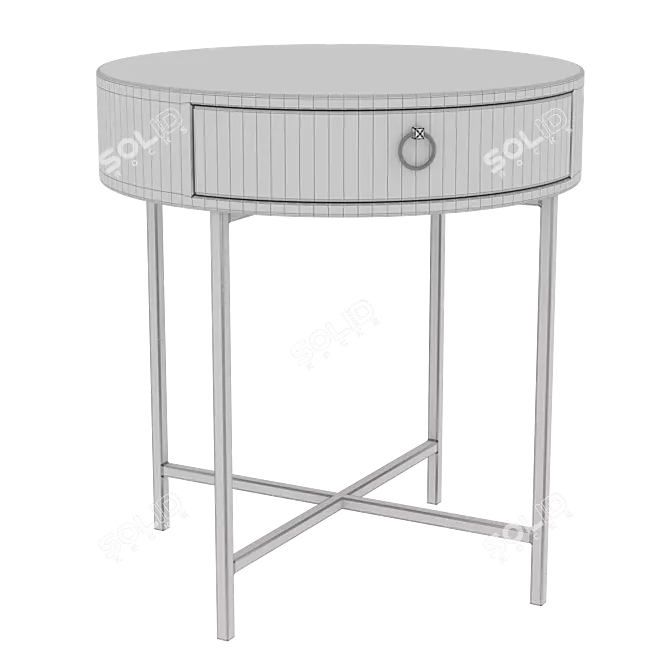 Skate Texture Bedside Table 3D model image 7