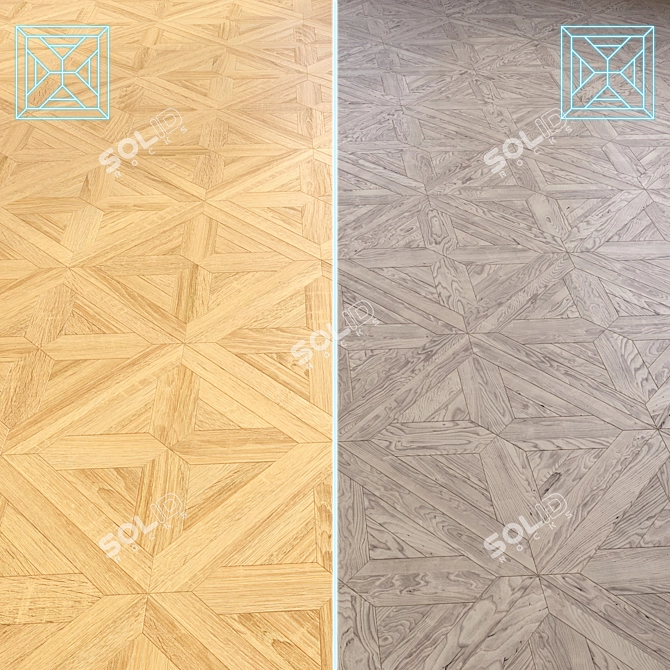 Premium 3D Wooden Floor Model 3D model image 1