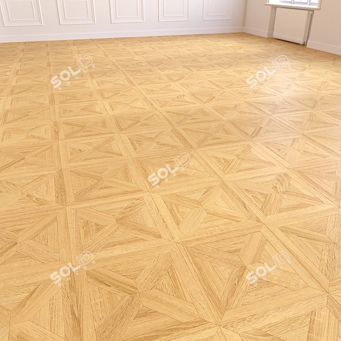 Premium 3D Wooden Floor Model 3D model image 4