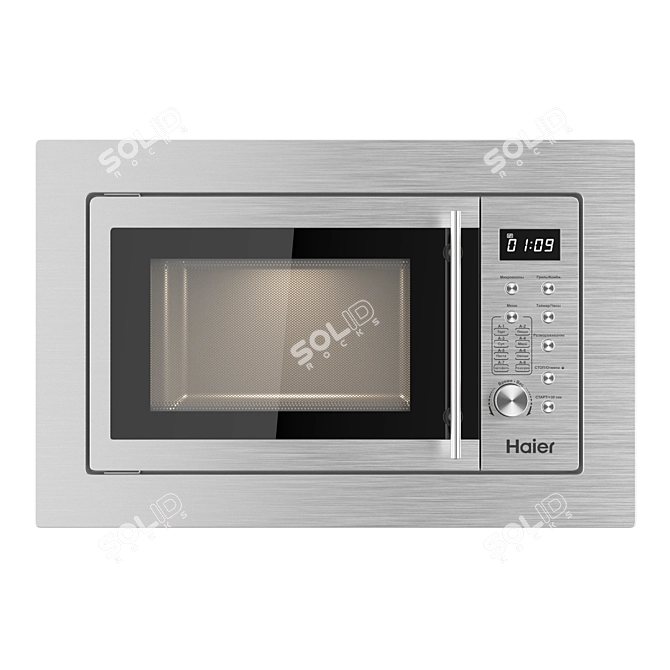 Haier Built-In Microwave Oven 3D model image 3