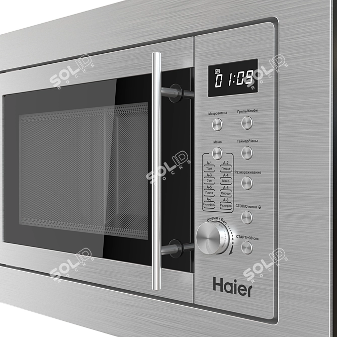 Haier Built-In Microwave Oven 3D model image 5