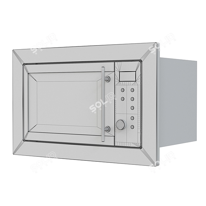 Haier Built-In Microwave Oven 3D model image 7