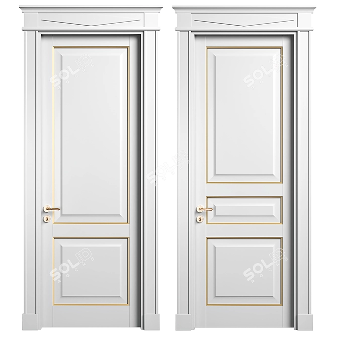 TOSCANA PLANO Volhovec Doors Collection 3D model image 2