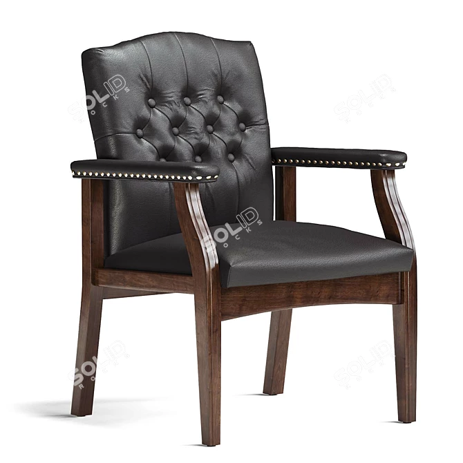 Ivy League Boss Office Chair 3D model image 5