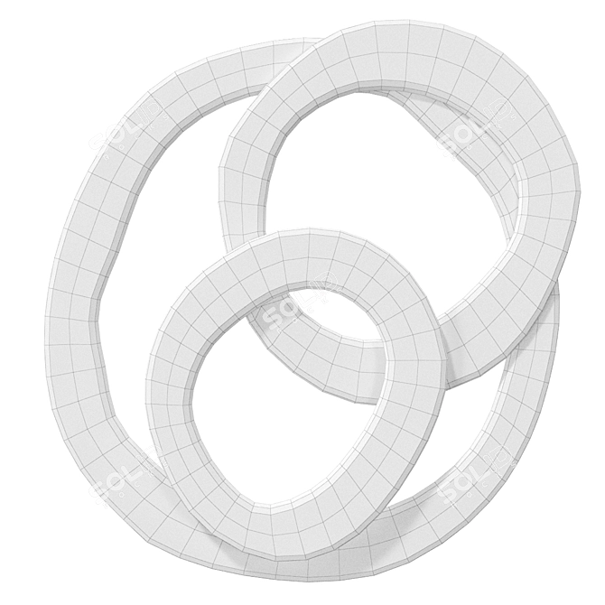 Florence Quadro Wall Art Panel 3D model image 2