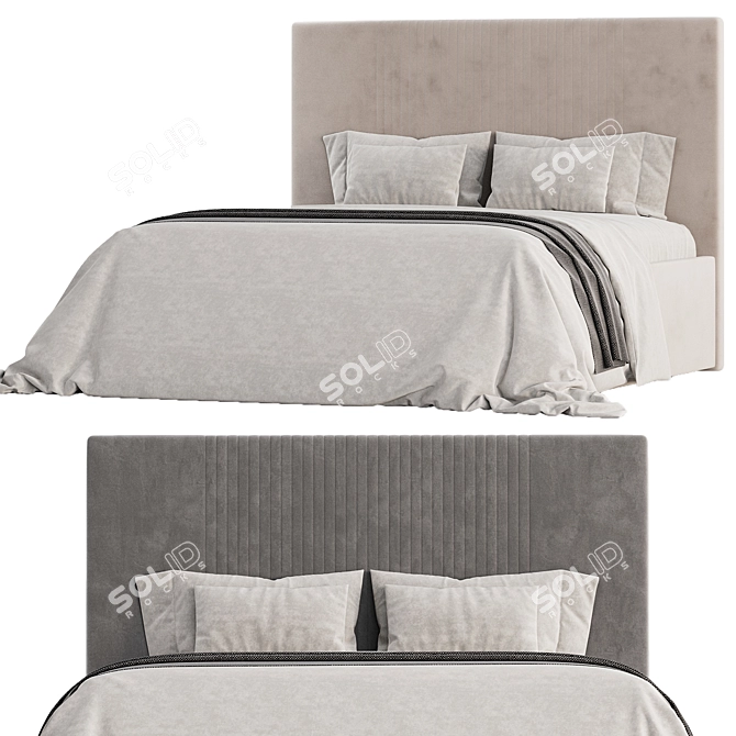 Modern ODRI Bed 2017 Euro-Design 3D model image 2